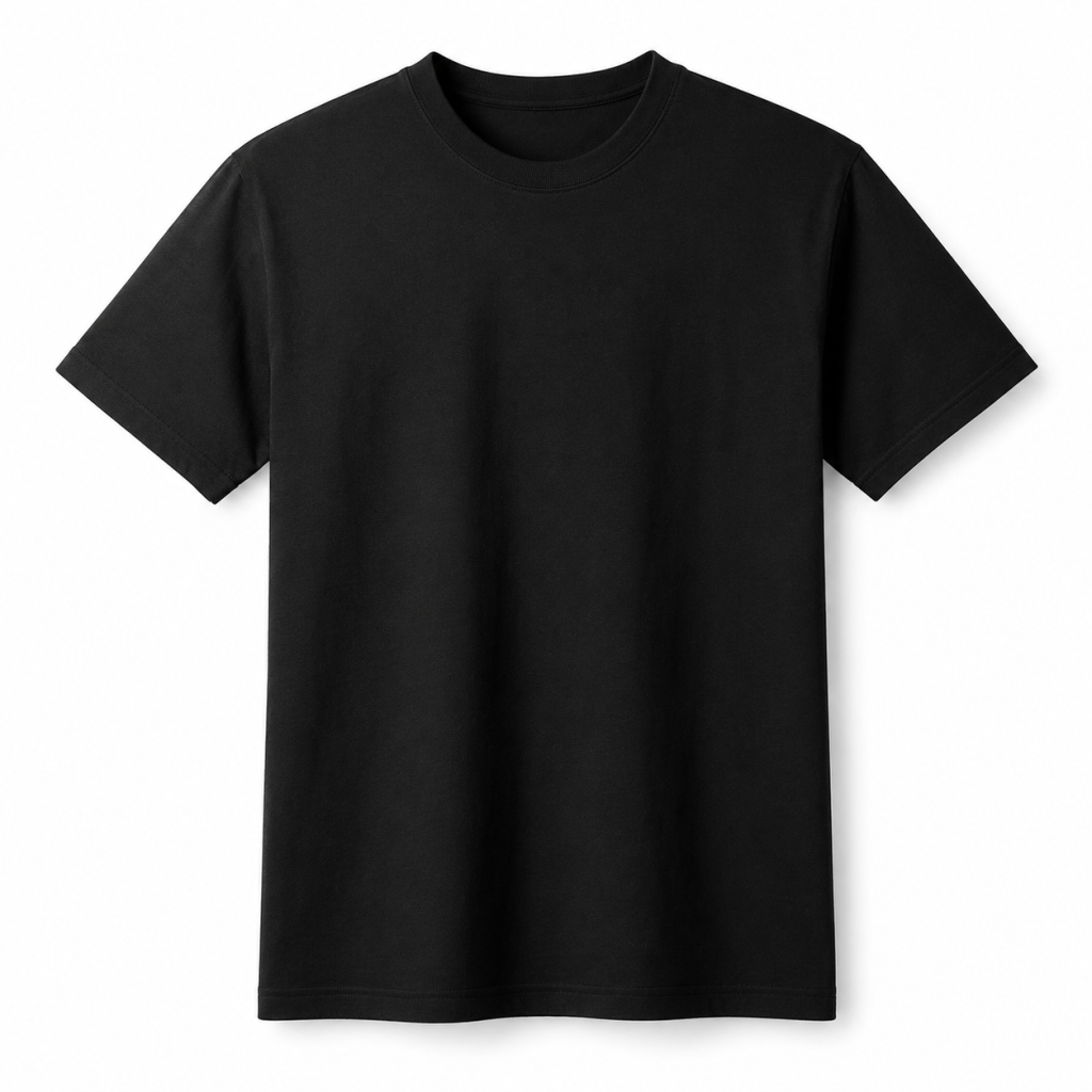 Minimal Black T-Shirt Product Mockup
