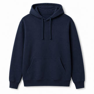 Navy Blue Hoodie Product Shot